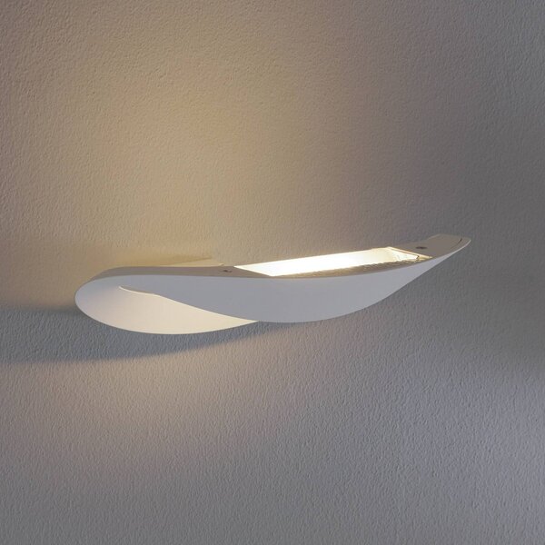 Artemide Mesmeri - designové nástěnné světlo, bílé, stmívatelný, Bílá / opál, Obývací pokoj / jídelna, Hliník, Design