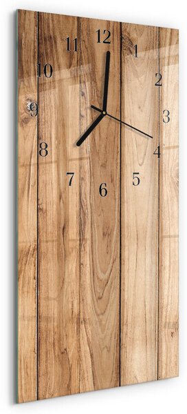 Skleněné hodiny vertikální Dřevo zsppc-30x60-00183012