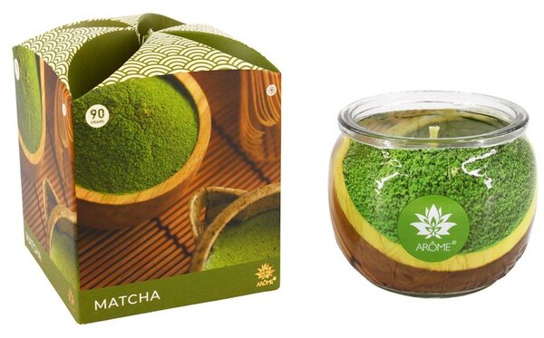 Arome Vonná svíčka ve skle Matcha, 90 g