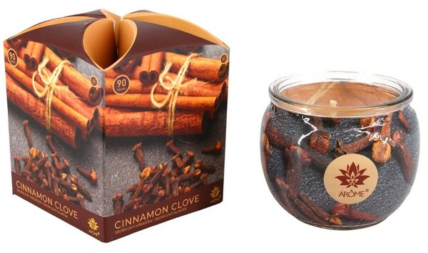Arome Vonná svíčka ve skle Cinamon Clove, 90 g
