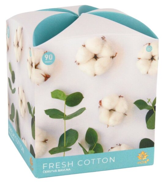 Arome Vonná svíčka ve skle Fresh Cotton, 90 g