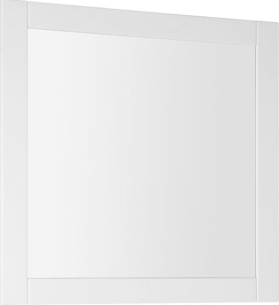 Aqualine FAVOLO retro zrcadlo v rámu 80x80cm, bílá mat FV080