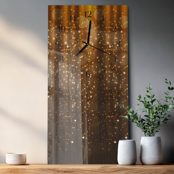Skleněné hodiny vertikální Lesk zsppc-30x60-00180375