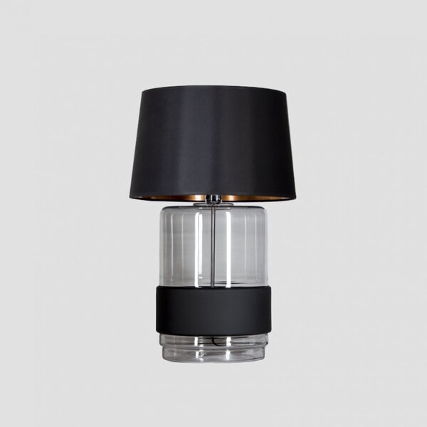 4concepts Designová stolní lampa UMBRIEL BLACK Barva: černo/stříbrná