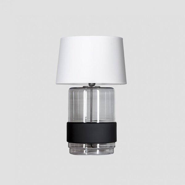 4concepts Designová stolní lampa UMBRIEL BLACK Barva: černo/stříbrná