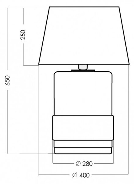 4concepts Designová stolní lampa UMBRIEL BLACK Barva: černo/stříbrná