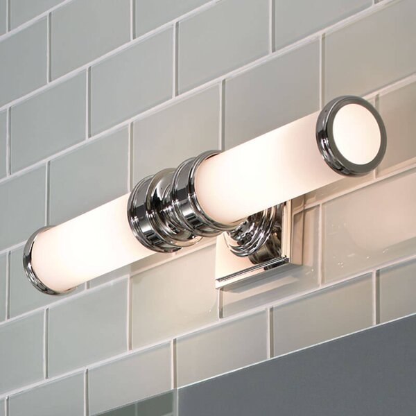 FEISS Zrcadlové světlo LED Payne 2-light., stmívatelný, Chrom / stříbro, Koupelna, Sklo