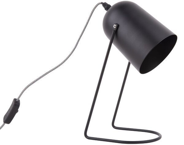 Present time Černá matná kovová stolní lampa Riley 30 cm
