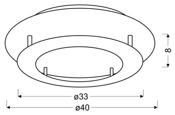 LED Stropní svítidlo MERLE LED/18W/230V