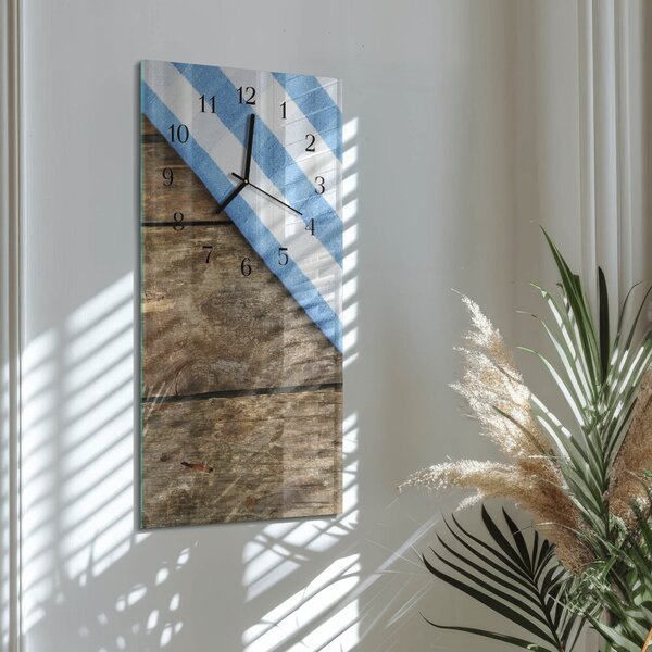Skleněné hodiny vertikální Ubrus zsppc-30x60-00180589