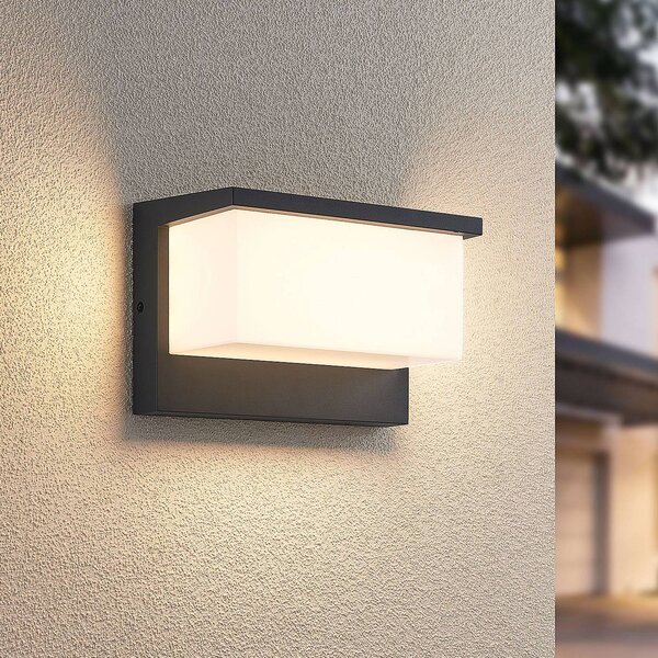 Trio Lighting LED venkovní nástěnné světlo Nestos, IP54, Černá, Hliník, Moderní