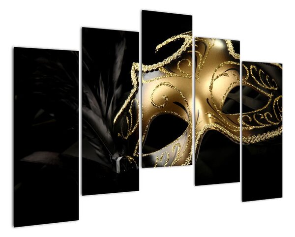 Karnevalová maska - moderní obraz (125x90cm)