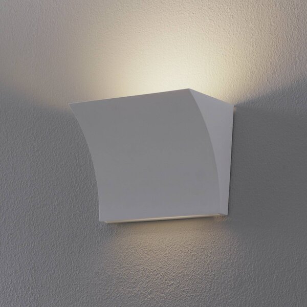 FLOS Pochette - nástěnná lampa LED, přímá/nepřímá, Bílá / opál, Obývací pokoj / jídelna, kov, Design