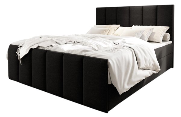 Čalouněná postel boxspring LAGO + topper, 180x200, sawana 14