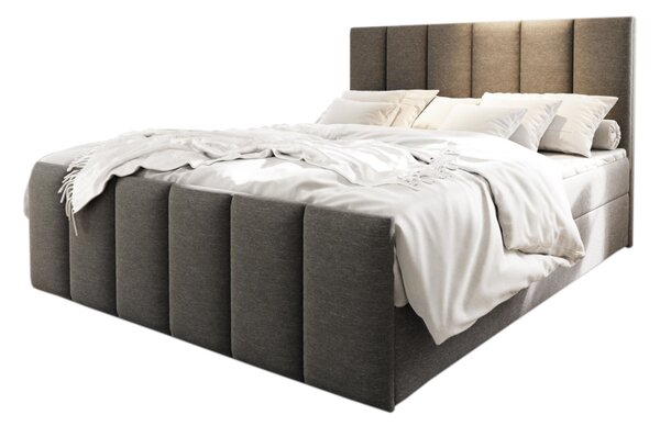 Čalouněná postel boxspring LAGO + topper, 140x200, sawana 21