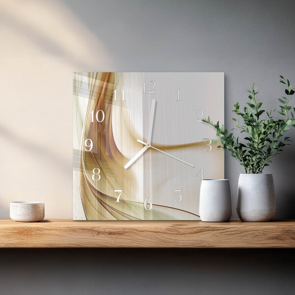 Skleněné hodiny Abstrakce zskb-30x30-00058064