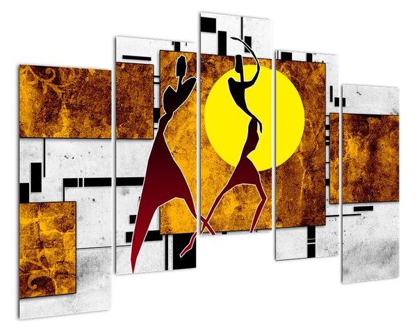 Moderní abstraktní obrazy (125x90cm)
