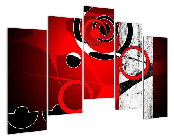 Moderní abstraktní obraz (125x90cm)
