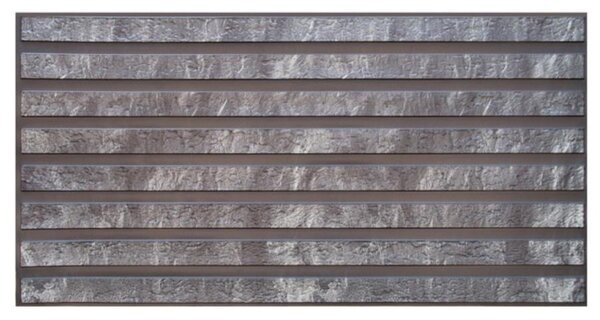 Obkladové panely 3D PVC TP10034020, cena za kus, rozměr 955 x 480 mm, lamely kámen tmavě šedý, GRACE