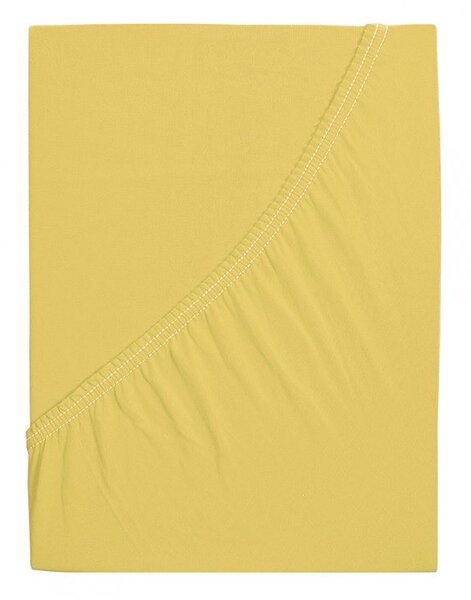Vesna | Prostěradlo Jersey žluté 180x200 cm
