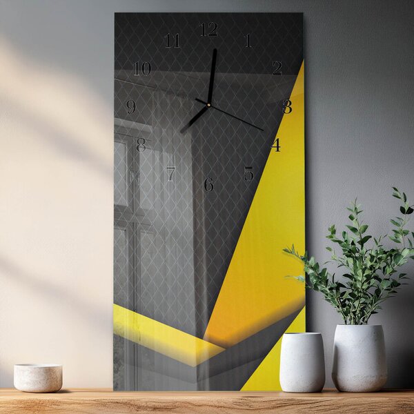 Skleněné hodiny vertikální Abstrakce zsppc-30x60-00173276