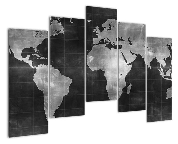 Obraz mapa světa (125x90cm)