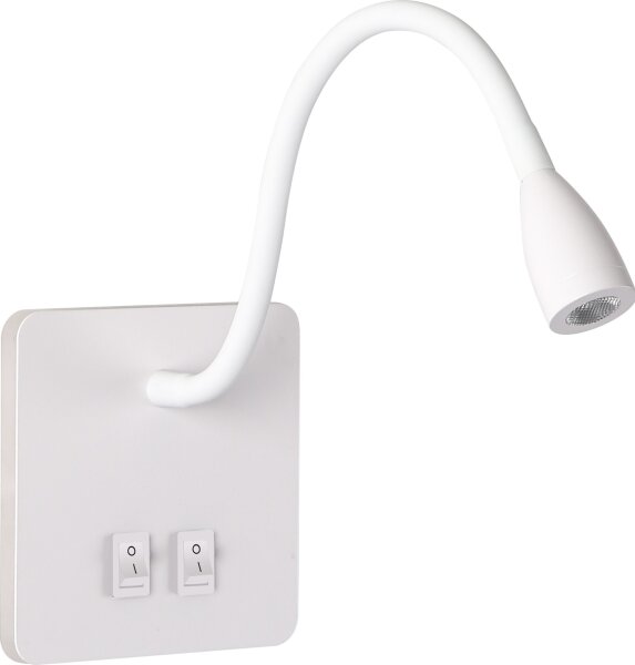 Brilagi - LED Flexibilní nástěnná lampa MAYA Double LED/4W/230V + LED/3W bílá