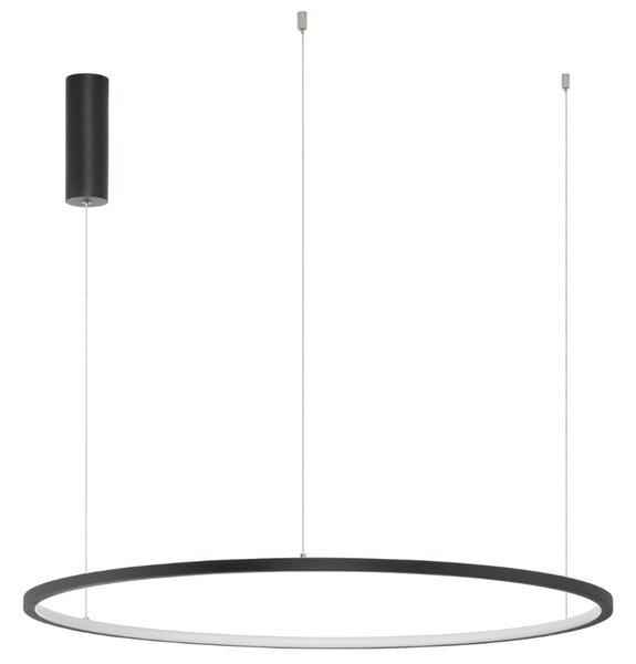 Černé kovové závěsné LED světlo Nova Luce Tarquin 80 cm