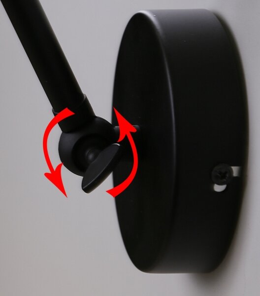 Nástěnná lampička FUNDO 1xE27/40W/230V černá/zlatá