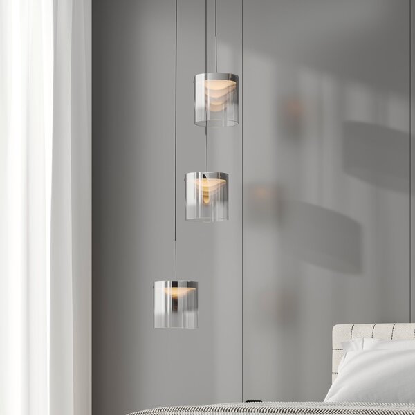 ZÁVĚSNÉ LED SVÍTIDLO, 40/180 cm Dieter Knoll - Závěsná LED svítidla