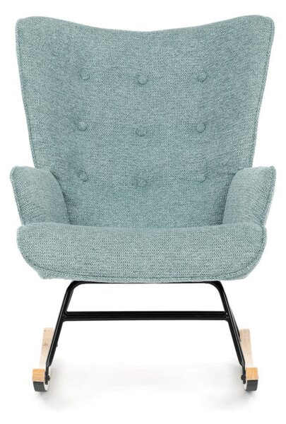 Houpací křeslo YAO – modrá, látka, ergonomický design