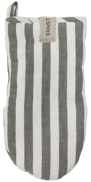ERNST Rukavice na vaření Wide Stripes - Green EF462