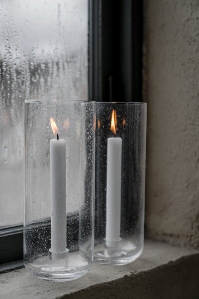 ERNST Skleněný svícen Bubble Candleholder - 25 cm EF474