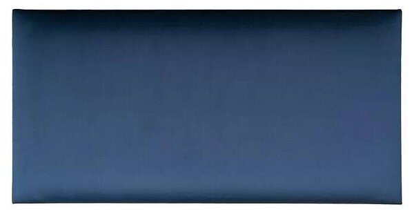 Čalouněný nástěnný panel Fllow Velvet / 60 x 30 cm / 100% polyester / MDF / polyuretanová pěna / modrá