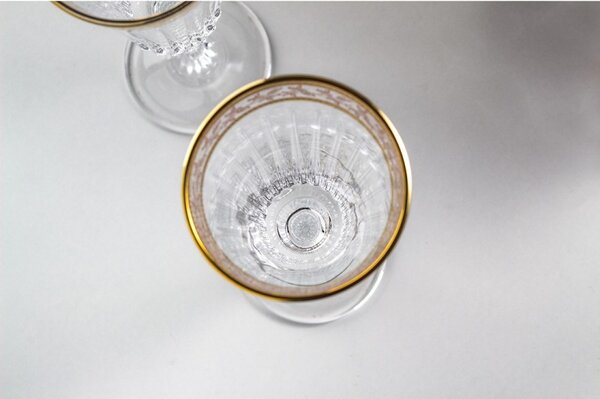 BOHEMIA PRESTIGE DORATO SKLENICE NA ŠAMPAŇSKÉ 210ML SADA 6 KS
