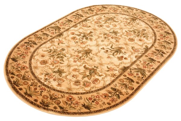 Oválný vlněný koberec Agnella Isfahan Olandia Sahara Rozměr: 140x190 cm