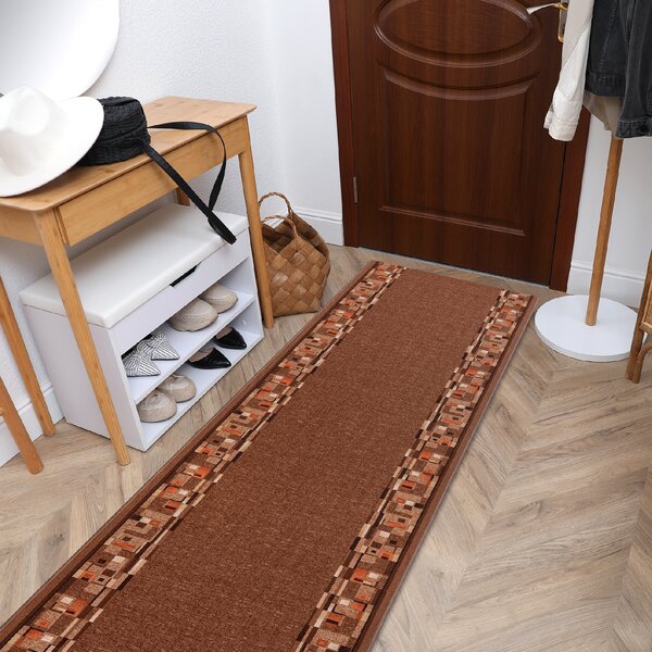 Associated Weavers Běhoun pogumovaný BOMBAY hnědý Šíře: 67 cm