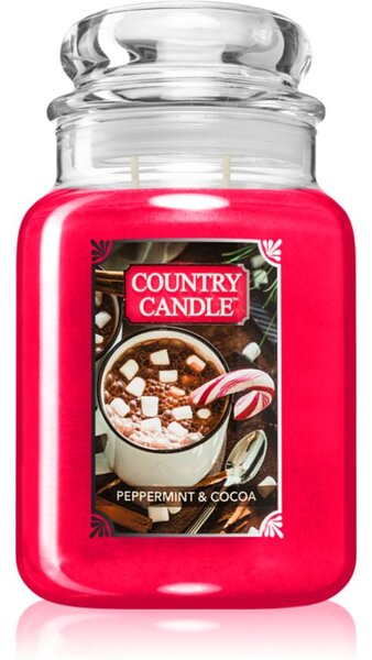 Country Candle Peppermint & Cocoa vonná svíčka 737 g