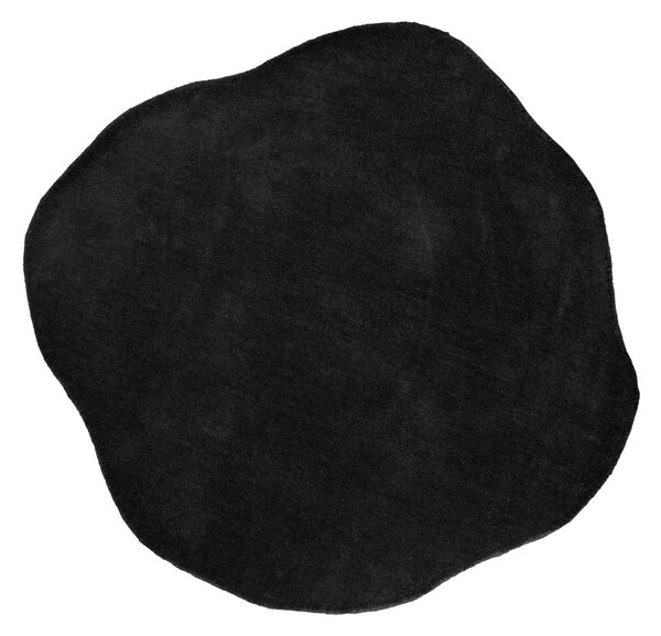 Koberec Organic II. 145cm Kulatý střední černý Leitmotiv (Barva-černá)