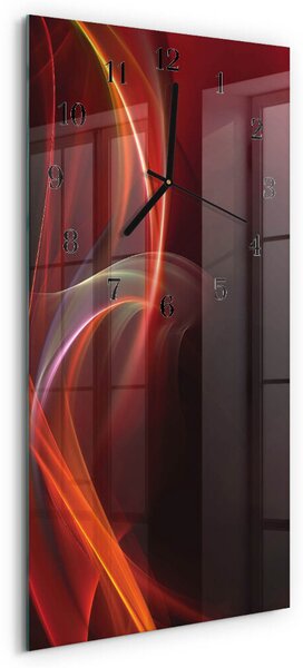 Skleněné hodiny vertikální Abstraktní čáry zsppc-30x60-00173636