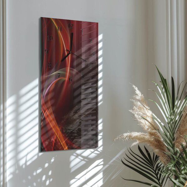 Skleněné hodiny vertikální Abstraktní čáry zsppc-30x60-00173636