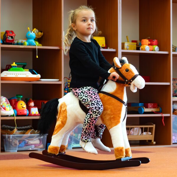 Aga4Kids Houpací koník MR1310 Light Brown With Spots