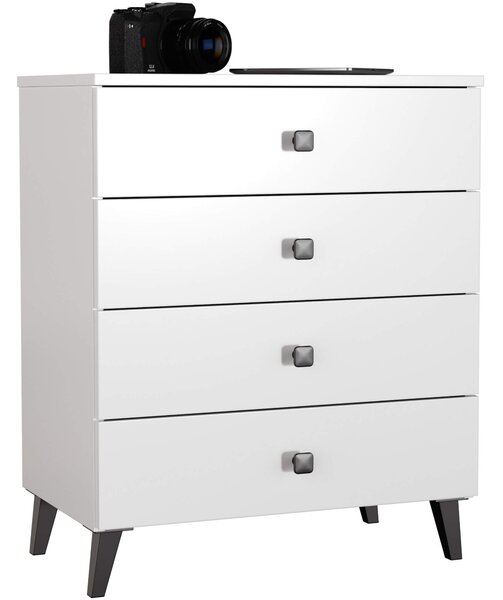 Ak furniture Komoda MOBI K-04 bílá/černá