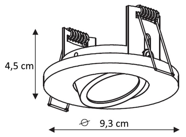 Light Prestige Lagos zapuštěná světla 1x50 W bílá LP-4425/1RMWH