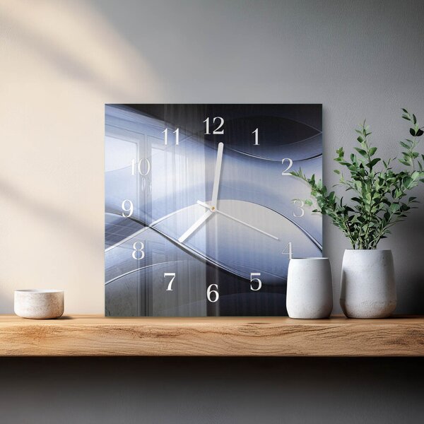Skleněné hodiny Abstrakce zskb-30x30-00058118