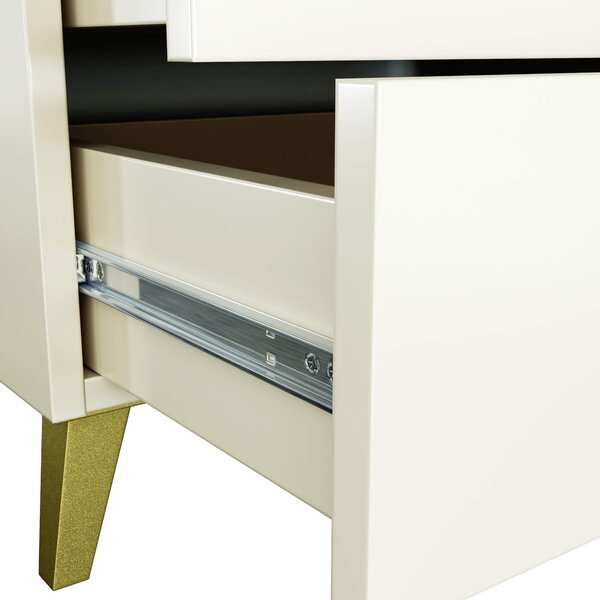 Ak furniture Komoda MOBI K-04 kašmír/zlatá