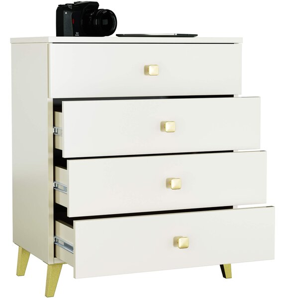 Ak furniture Komoda MOBI K-04 kašmír/zlatá