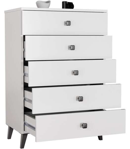 Ak furniture Komoda MOBI K-05 bílá/černá