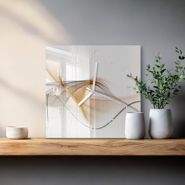Skleněné hodiny Abstrakce zskb-30x30-00058070
