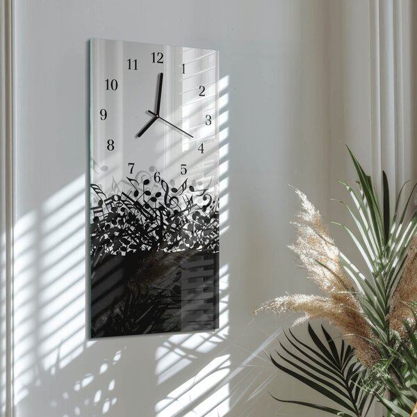 Skleněné hodiny vertikální Známky zsppc-30x60-00174580